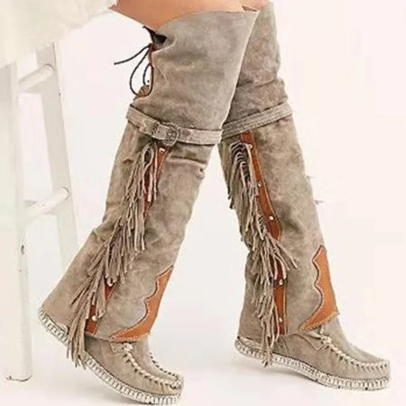 Ethnic Fashion Style - Moda Boemia Stivali da donna al