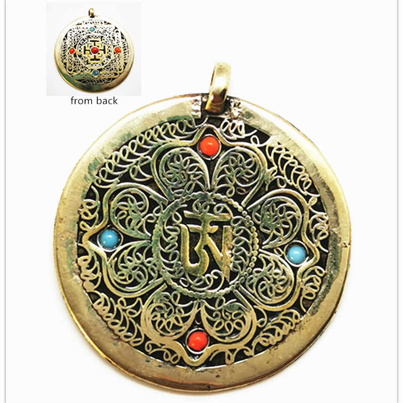 Ethnic Fashion Com - Ciondoli Mandala Rotondi in Rame con