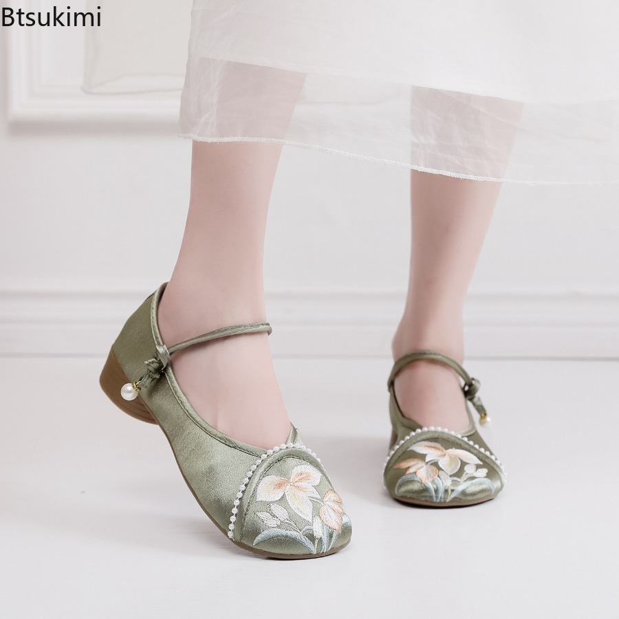 Ethnic Fashion Style - Scarpe da Donna Eleganti con Ricami