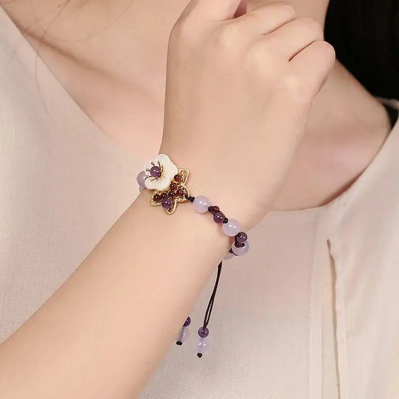 Ethnic Fashion Style - Braccialetto in Cristallo Cinese Stile Mori,