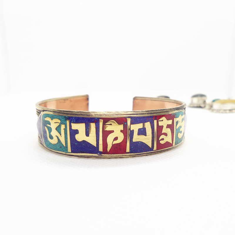 Ethnic Fashion Com - BB-193 Tibetano Mantra Amuleto Aperto Del