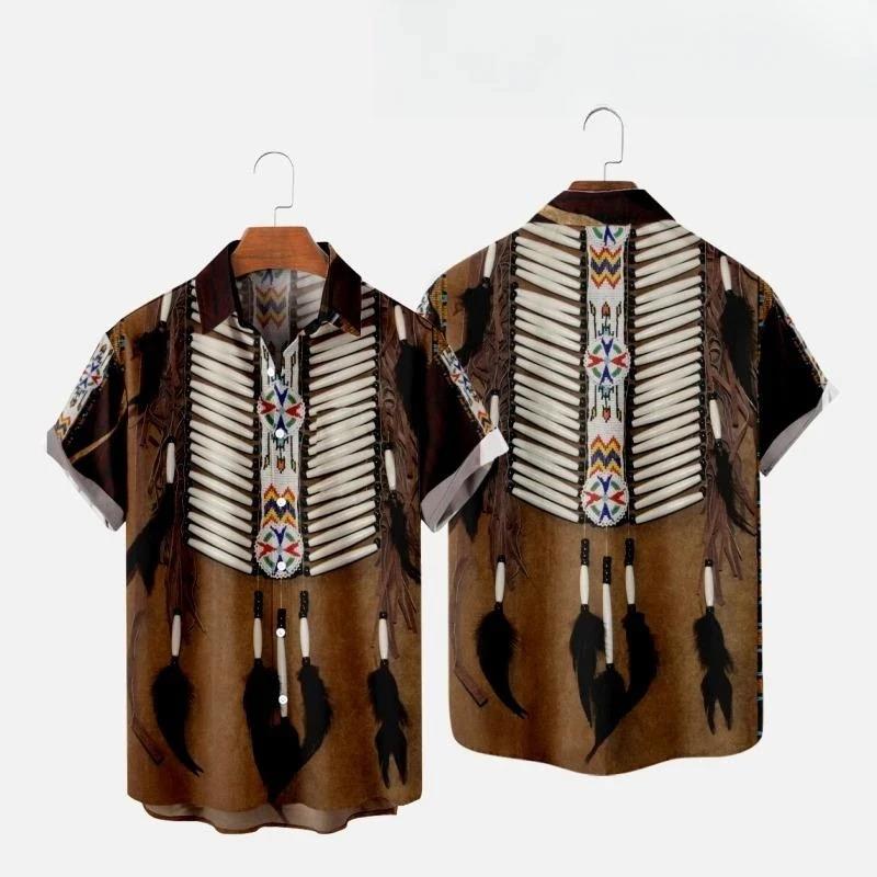 Fashion Ethnic Indian Clothing - Camicie da Spiaggia in Stile Etnico