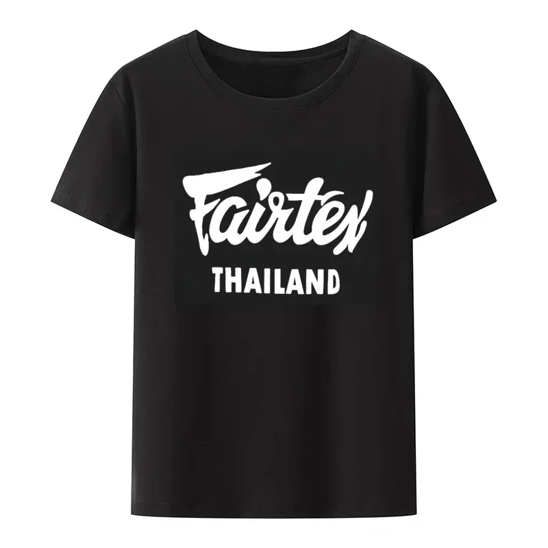 Thai Silk Blouse - Fairtex Tailandia T-shirt nera casual Muay