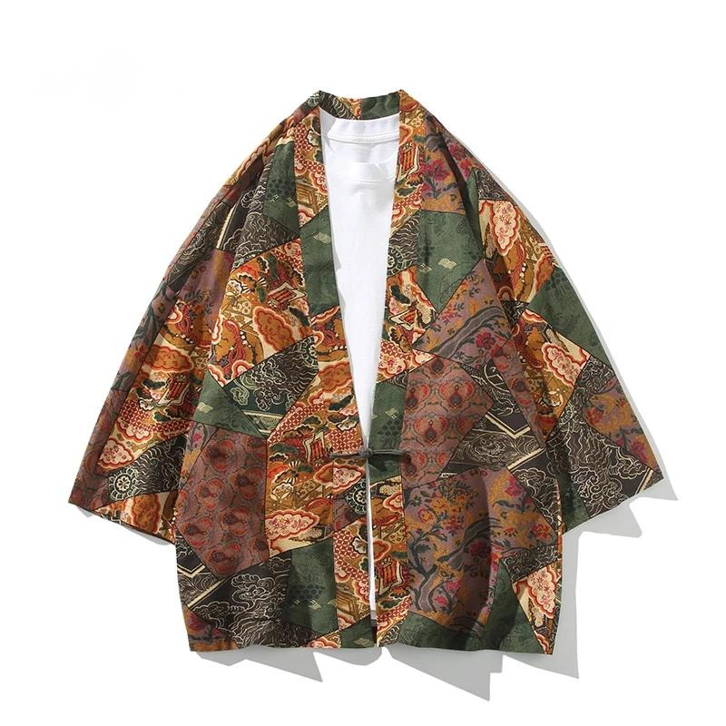 Ethnic Fashion Style - Stampa stile etnico Yukata Uomo Donna