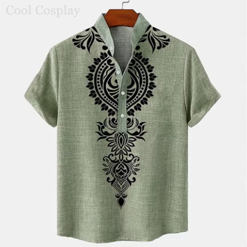 Camicia Henley Retrò da Uomo c - Ethnic Fashion Style recensione e prezzo