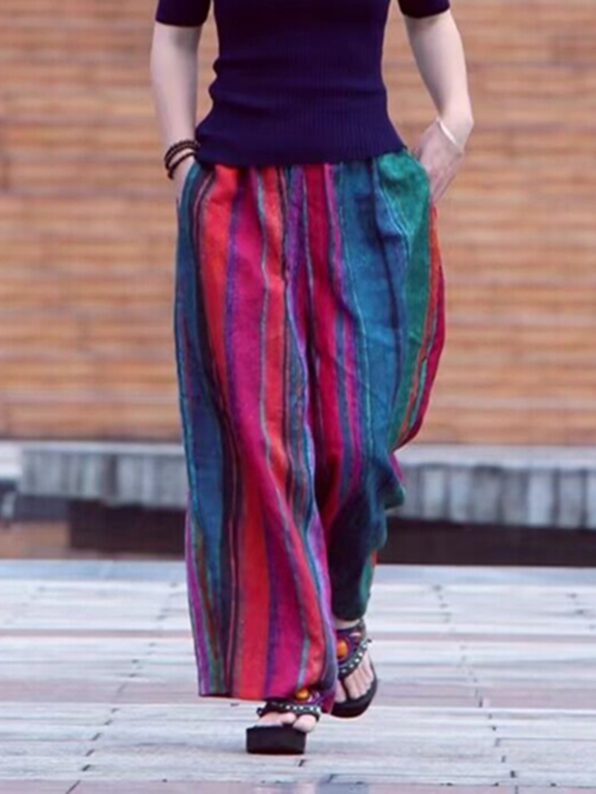 Pantaloni Estivi Casual a Gamb - Ethnic Fashion Style recensione e prezzo