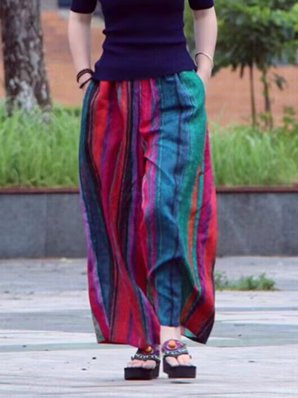 Pantaloni Estivi Casual a Gamb - Ethnic Fashion Style recensione e prezzo