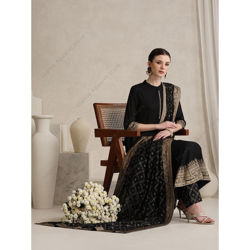 Elegante nero indiano Salwar K - Salwar Kameez Set recensione e prezzo